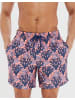 Threadbare Badehose THB Swim Short Seaweed in Coral
