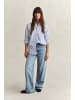 Gant Bluse in blau weiß