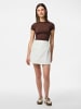 Pieces Wickelrock in White Denim