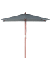 Beliani Marktschirm FLAMENCO in Grau - (W) 195 x (H) 244 x (L) 144 cm