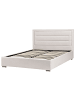Beliani Doppelbett ROUEN in Beige - (W) 168 x (H) 111 x (L) 214 cm