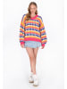 myMo Sweater in pink multicolor