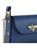 Toscanto Leder Umhängetasche Toscanto Tasche blau ca. 19cm