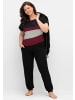 sheego Oversize-Shirt in schwarz