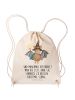 Mr. & Mrs. Panda Gymtasche Fledermaus Zauberer mit Spruch in Creme