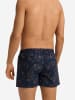 Hanro Boxer Fancy Woven in navy ink leaves