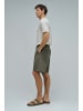 Salsa Jeans Leinenshorts Cotton Linen in Dark Green V1