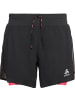 Odlo Laufshorts 2-in-1 Shorts AXALP in Schwarz