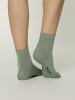 Nur Die  Kurzsocken Unisex Colour Farbige Sneaker kurz Frottesohle in grün/beige