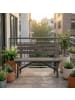 relaxdays Gartenbank in Braun - (B)110 x (H)35 x (T)38 cm