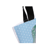Mr. & Mrs. Panda Damen Schultertasche Seekuh Chillen mit Spruch in Blau Pastell