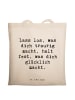 Mr. & Mrs. Panda Shopping Bag Spruch Verluste betrauern und losl... in Creme
