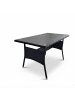 relaxdays Gartentisch in Schwarz - (B)100 x (H)70 x (T)60 cm