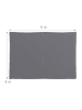 relaxdays Sonnensegel in Grau - (B)400 x (T)500 cm