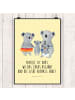 Mr. & Mrs. Panda Bild Koala Familie mit Spruch in Gelb Pastell