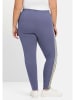 sheego Leggings in blau meliert