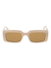 Liu Jo Frauen Sonnenbrille Rechtwinklig Beige
