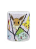 Pokémon Tasse Pikachu Schiggy Glumanda im Geschenkkarton in Weiß