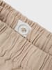 name it Sommer Shorts mit Umgeschlagenem Saum und Elastischem Bund in Beige-2