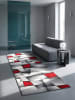KADIMA DESIGN Läufer Patchwork pflegeleicht Wohnzimmer Schlafzimmer Flur in Rot