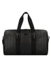 Lacoste Nomogramme Weekender Reisetasche Leder 50 cm in noir