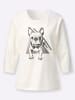 creation L Shirt in ecru-schwarz-bedruckt