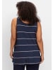 sheego Tanktop in tiefblau-gestreift