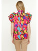 Usha Women Blouse in pink multicolor