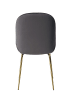 Kayoom Stuhl Charlize 110 2er-Set in grau - messing