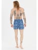 Cruz Badeshorts Werner in Print 3609 Blue Palm tree