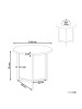 Beliani Beistelltisch TIPPO in Braun/Schwarz - (W) 50 x (H) 43 x (L) 50 cm