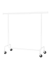 SONGMICS Kleiderständer Pataye in Mattweiß - (B)45 x (H)162.9 x (T)150 cm