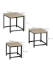 HOMCOM Couchtisch in Naturholz 45L x 45B x 44H cm