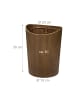 relaxdays Papierkorb in Braun - 9 L