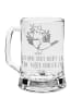 Mr. & Mrs. Panda Henkelglas Rabe Sombrero mit Spruch in Transparent