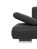 58 aufm Kessel SOFA 2-Sitzer Kaye Bezug Veloursstoff Metallfuß verchromt / anthrazit