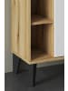 Furn.Design Badmöbel-Set 5-teilig weiß, Evoke Eiche, Badkombination, 182 x 190 cm