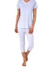 NORMANN Capri Pyjama kurzarm Ananas - 44482 in lila