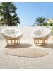 Beliani 4er-Set Sessel SALVO in Naturfarben/Beige
