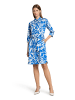 Betty Barclay Hemdblusenkleid mit Knopfleiste in Blau/Weiß