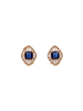 faina Women Earrings in Rose Gold Navy