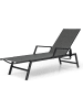 COSTWAY Sonnenliege Polyrattan in Schwarz