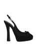 Dolce & Gabbana Schwarz Satin High Absatz Pumps