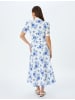 KOTON Kleid in Hellblau gemustert