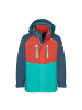 Trollkids 3 in 1 Jacke Bryggen in red clay/mystic blue