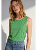 More & More Stretch-Basic-Top, Vorderteil gedoppelt in green
