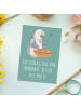 Mr. & Mrs. Panda Postkarte Handpan Zauber mit Spruch in Meeresbrise