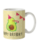 Mr. & Mrs. Panda Kinderpott Avocado Geburtstag mit Spruch in Gelb Pastell