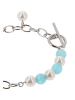 IZIA Women Bracelet in Silver Aqua White