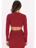 faina Damen Bluse in Burgunderrot